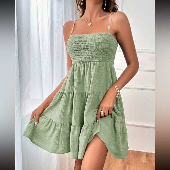 Boho layered ruffle hem cami dress - Picture 13 of 15